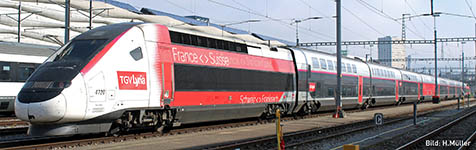 095-K101762 - N - Triebzug TGV Duplex, 10-tlg. SNCF/Lyria, Ep.VI